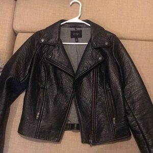 Faux leather jacket